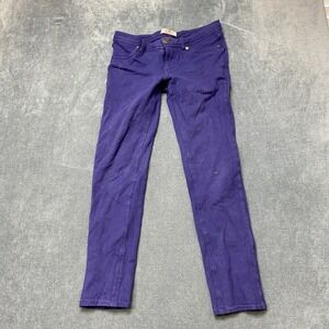 Vintage Iris Jeans Womens Medium Purple Denim Skinny Leg Medium Wash Casual Wear